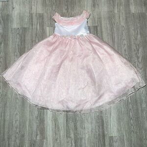 Pink and White Formal Dress